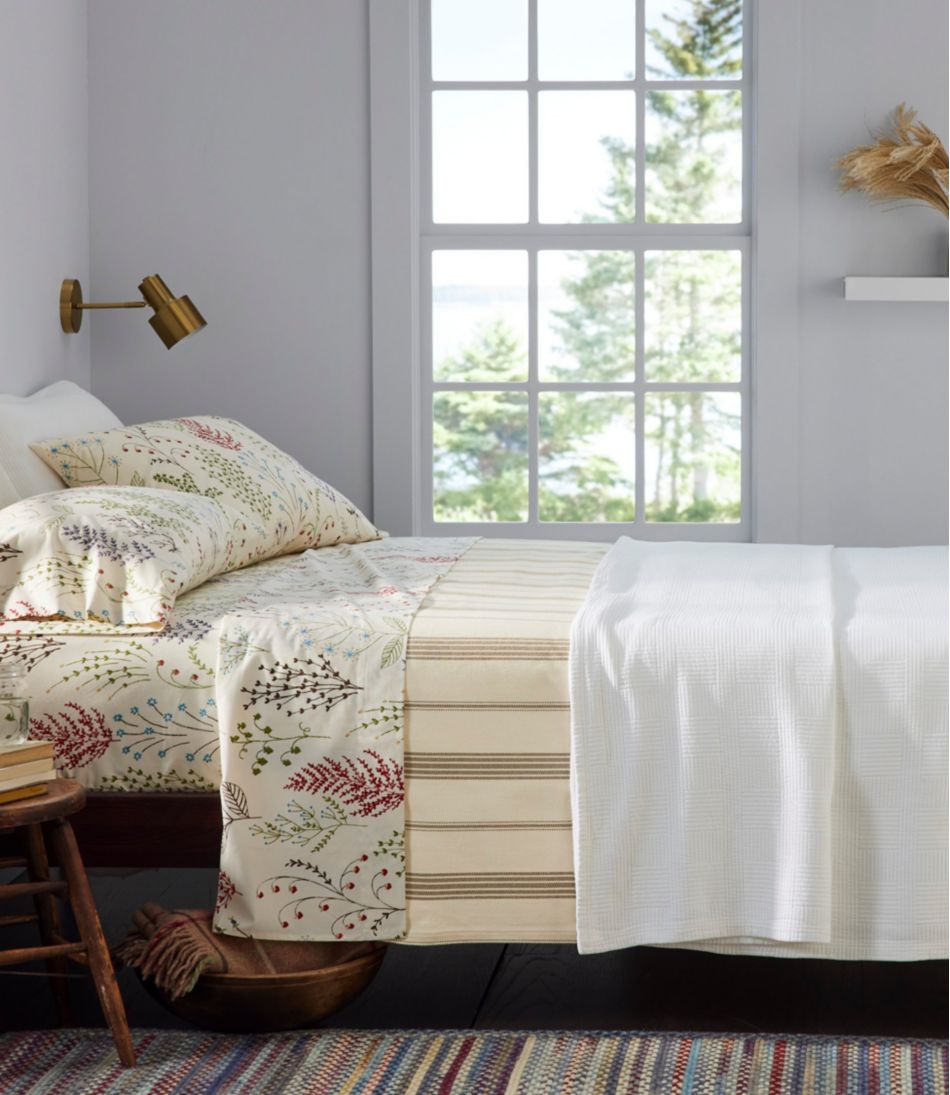 Organic Cotton Blanket, Stripe | L.L.Bean online
