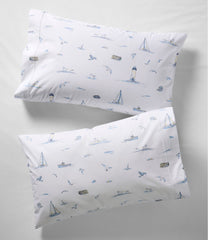 Nautical Boats Percale Sheet Collection | L.L.Bean sale