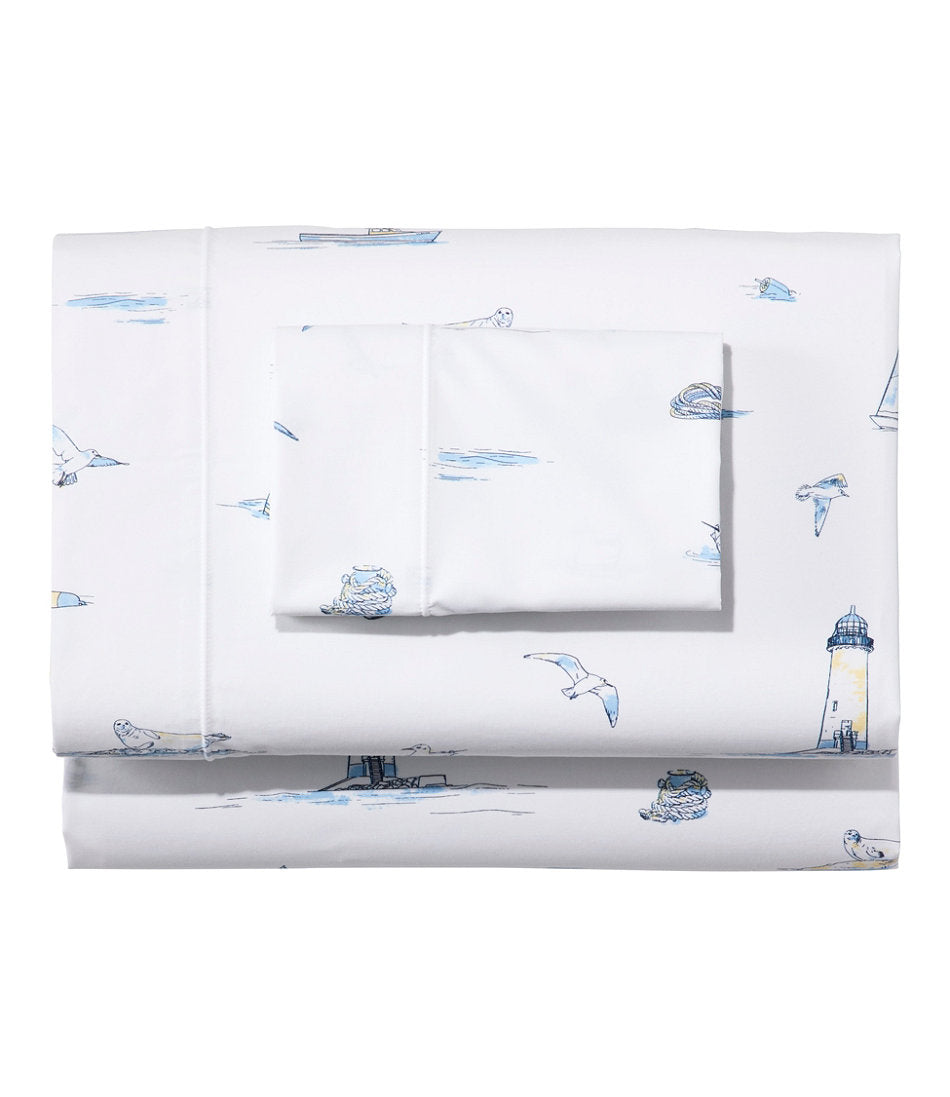 Nautical Boats Percale Sheet Collection | L.L.Bean sale