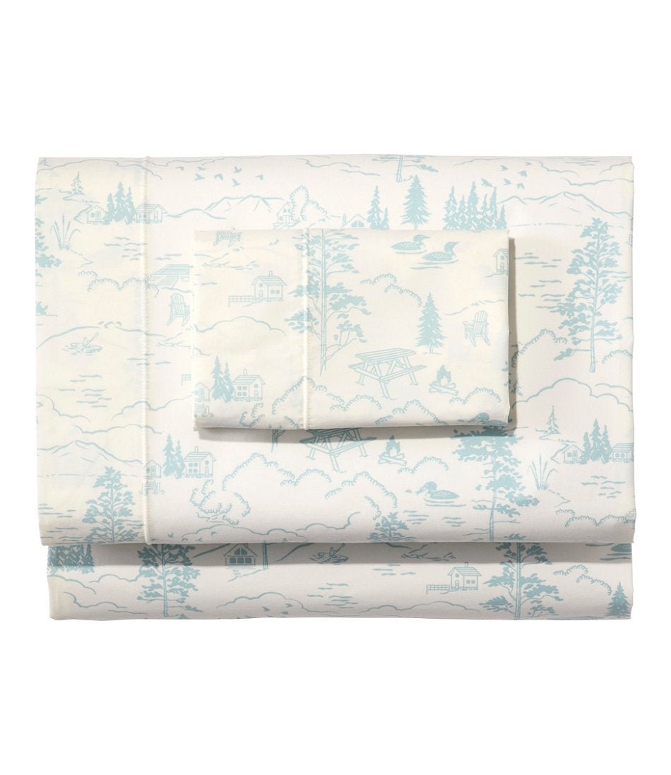 Lakeside Toile Percale Sheet Collection | L.L.Bean for sale