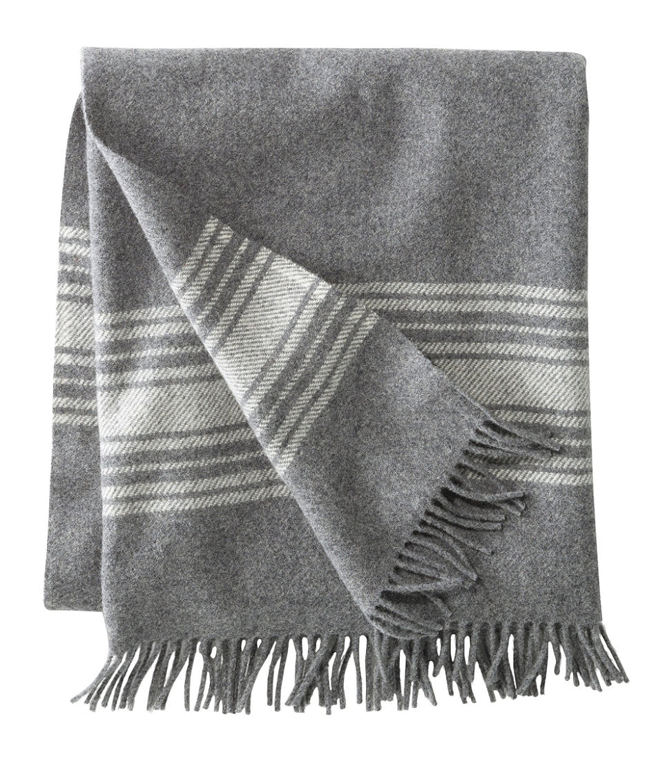 Washable Wool Throw, Striped | L.L.Bean on sale