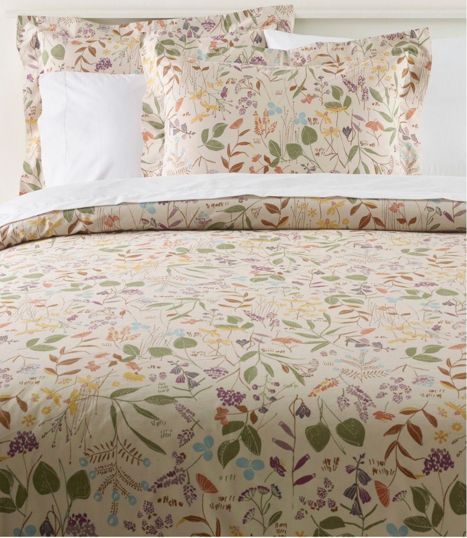 Birch Floral Percale Comforter Cover Collection | L.L.Bean sale