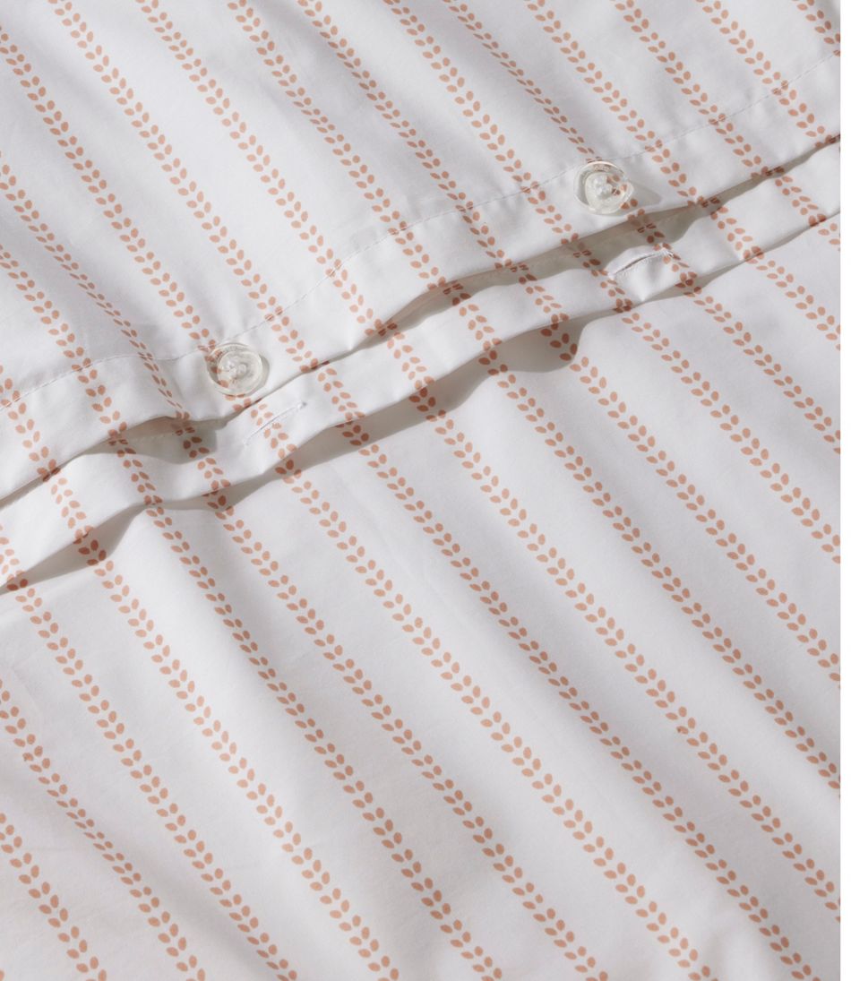 Sunwashed Percale Comforter Cover, Stripe Leaf | L.L.Bean for sale