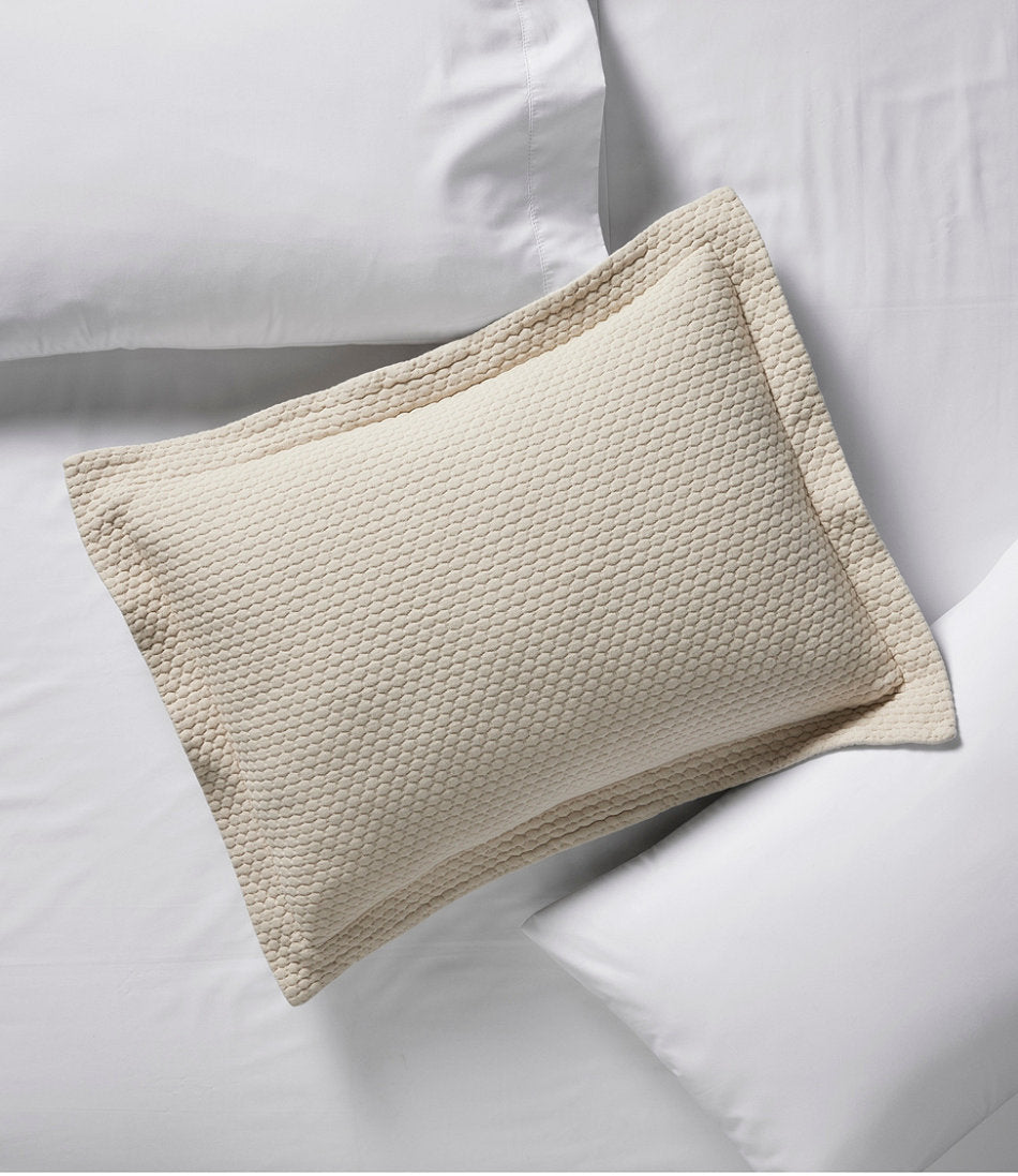 Organic Honeycomb Matelassé Sham | L.L.Bean discount
