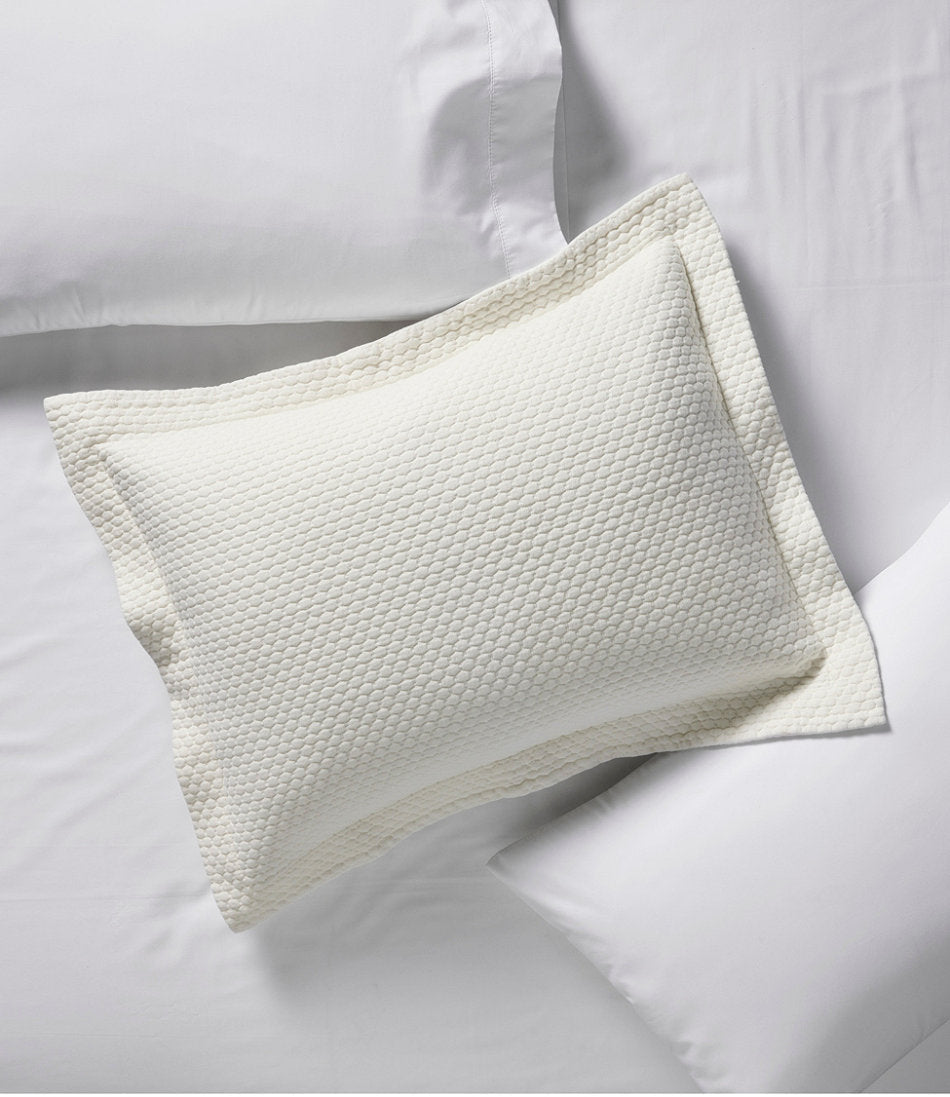 Organic Honeycomb Matelassé Sham | L.L.Bean discount