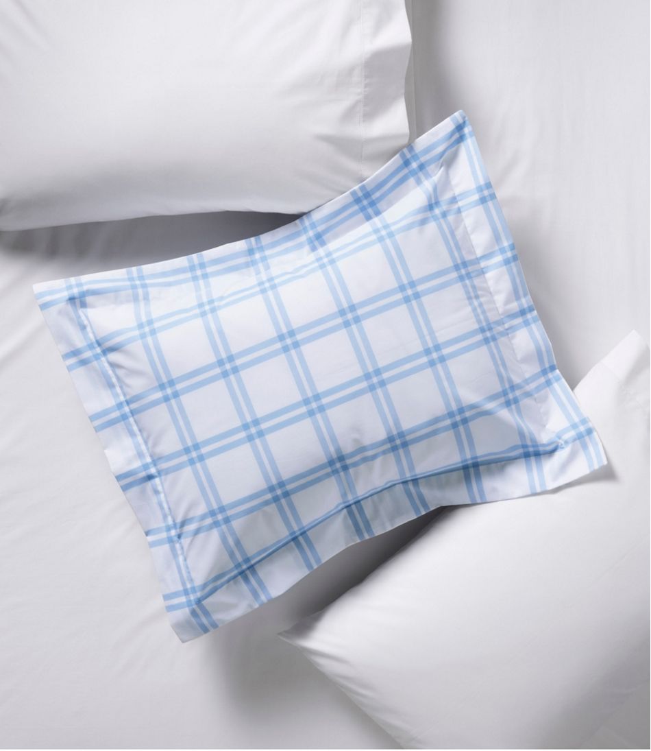 280-Thread-Count Pima Cotton Percale Comforter Cover Collection, Windowpane | L.L.Bean online