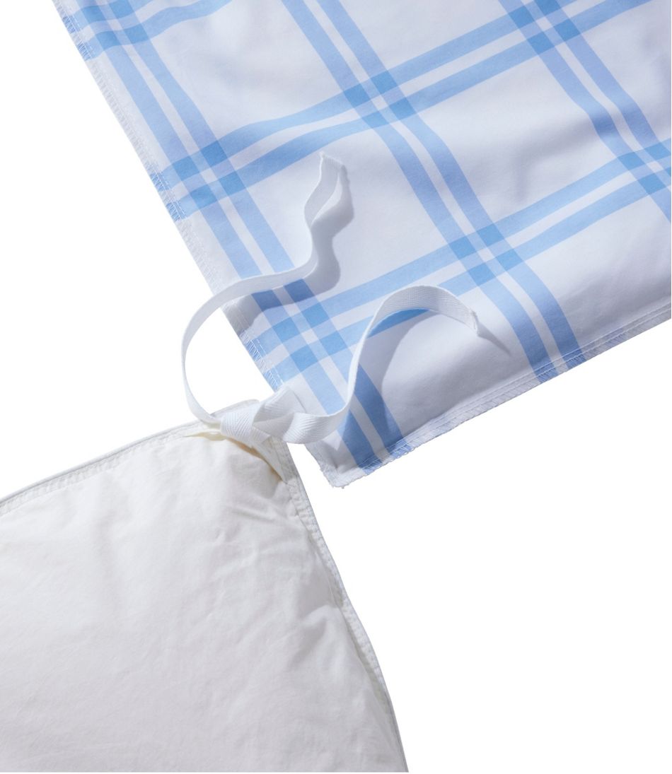280-Thread-Count Pima Cotton Percale Comforter Cover Collection, Windowpane | L.L.Bean online