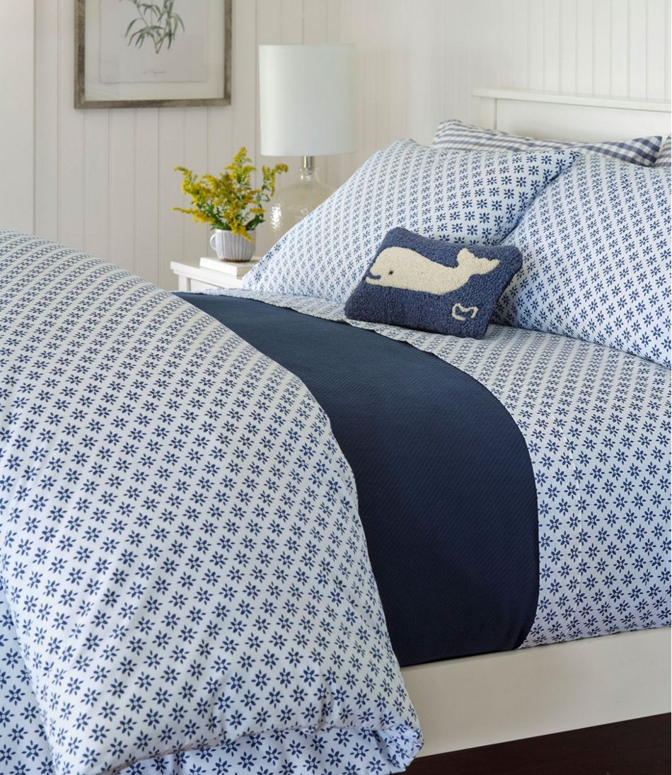 Sunwashed Percale Comforter Cover, Block Floral Print | L.L.Bean on sale