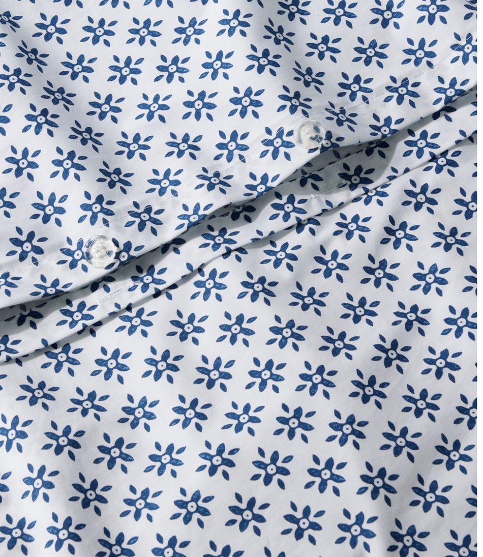 Sunwashed Percale Comforter Cover, Block Floral Print | L.L.Bean on sale