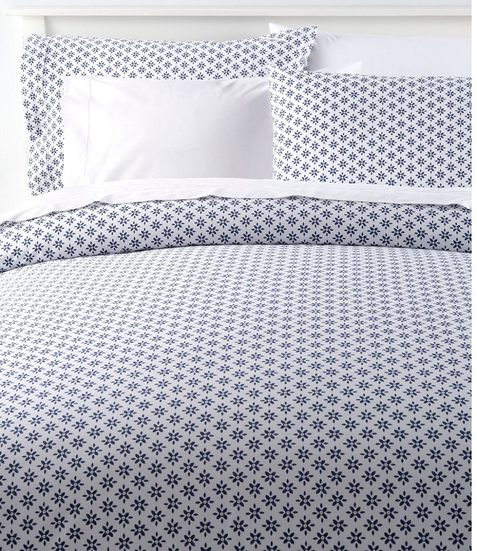 Sunwashed Percale Comforter Cover, Block Floral Print | L.L.Bean on sale