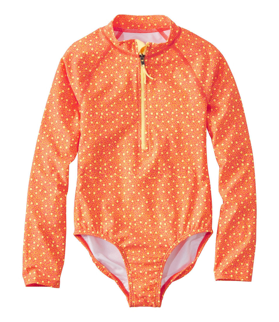 Girls' Watersports Swimwear, Rashguard One-Piece | L.L.Bean near me
