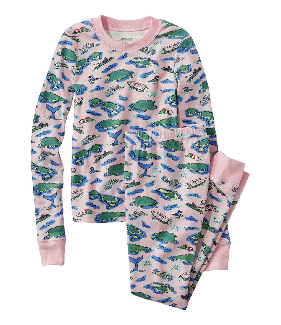 Kids' Organic Cotton Fitted Pajamas | L.L.Bean near me