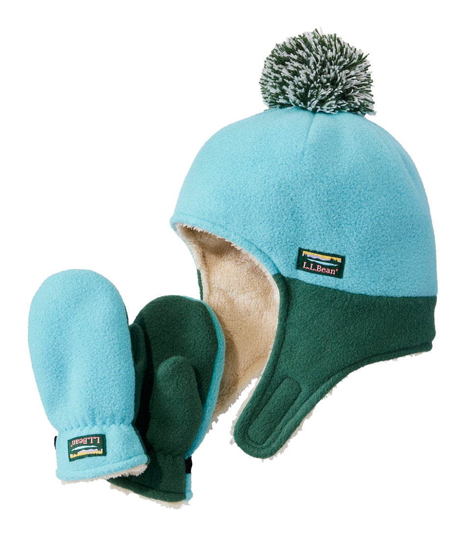 Infants' and Toddlers' Mountain Classic Fleece Hat and Mitten Set | L.L.Bean online