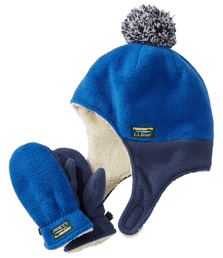 Infants' and Toddlers' Mountain Classic Fleece Hat and Mitten Set | L.L.Bean online