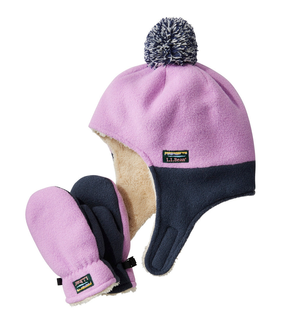 Infants' and Toddlers' Mountain Classic Fleece Hat and Mitten Set | L.L.Bean online