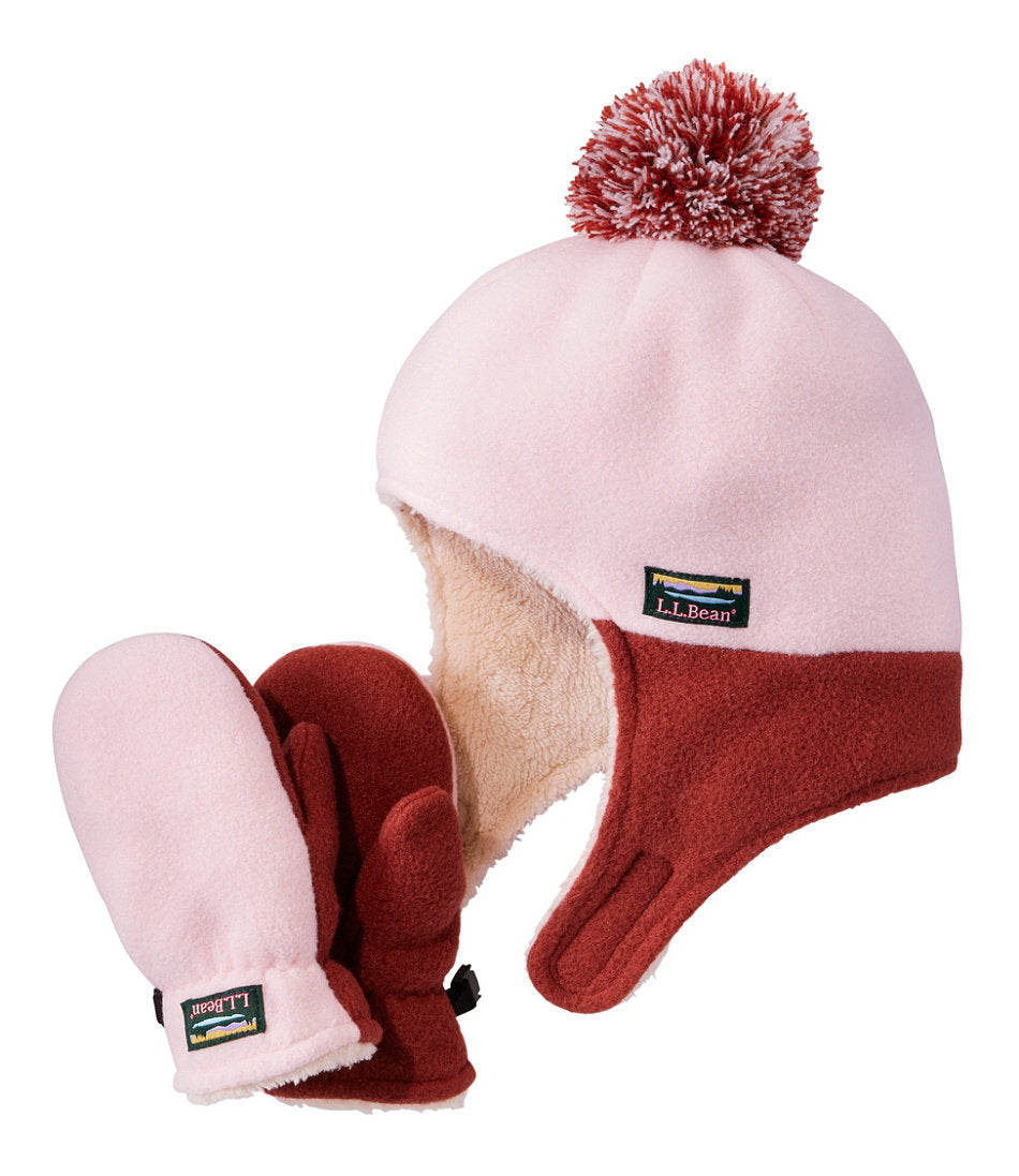Infants' and Toddlers' Mountain Classic Fleece Hat and Mitten Set | L.L.Bean online