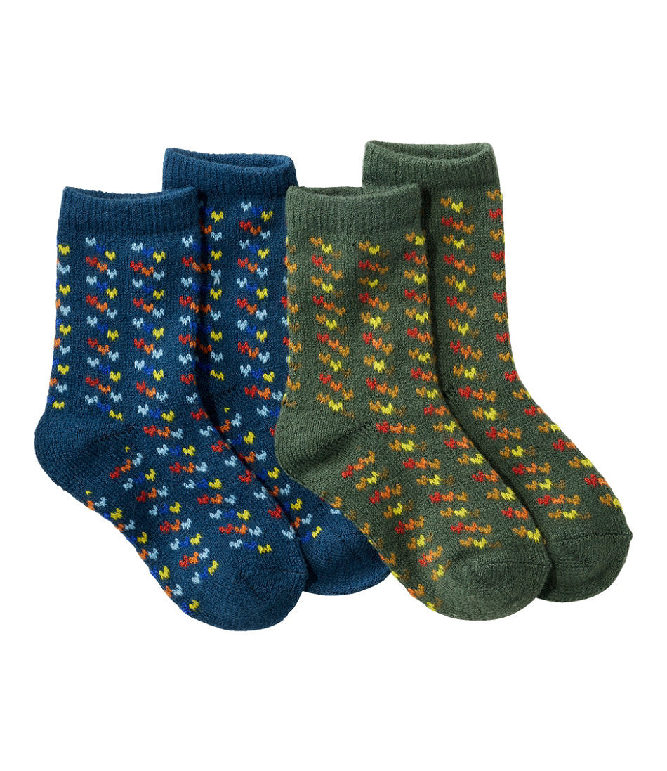 Kids' Sweater Weather Socks, 2-Pack | L.L.Bean online
