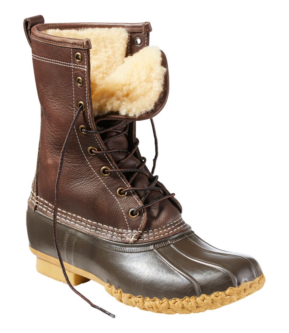 Women's Shearling Lined Bean Boots, 10 Inch | L.L.Bean for sale