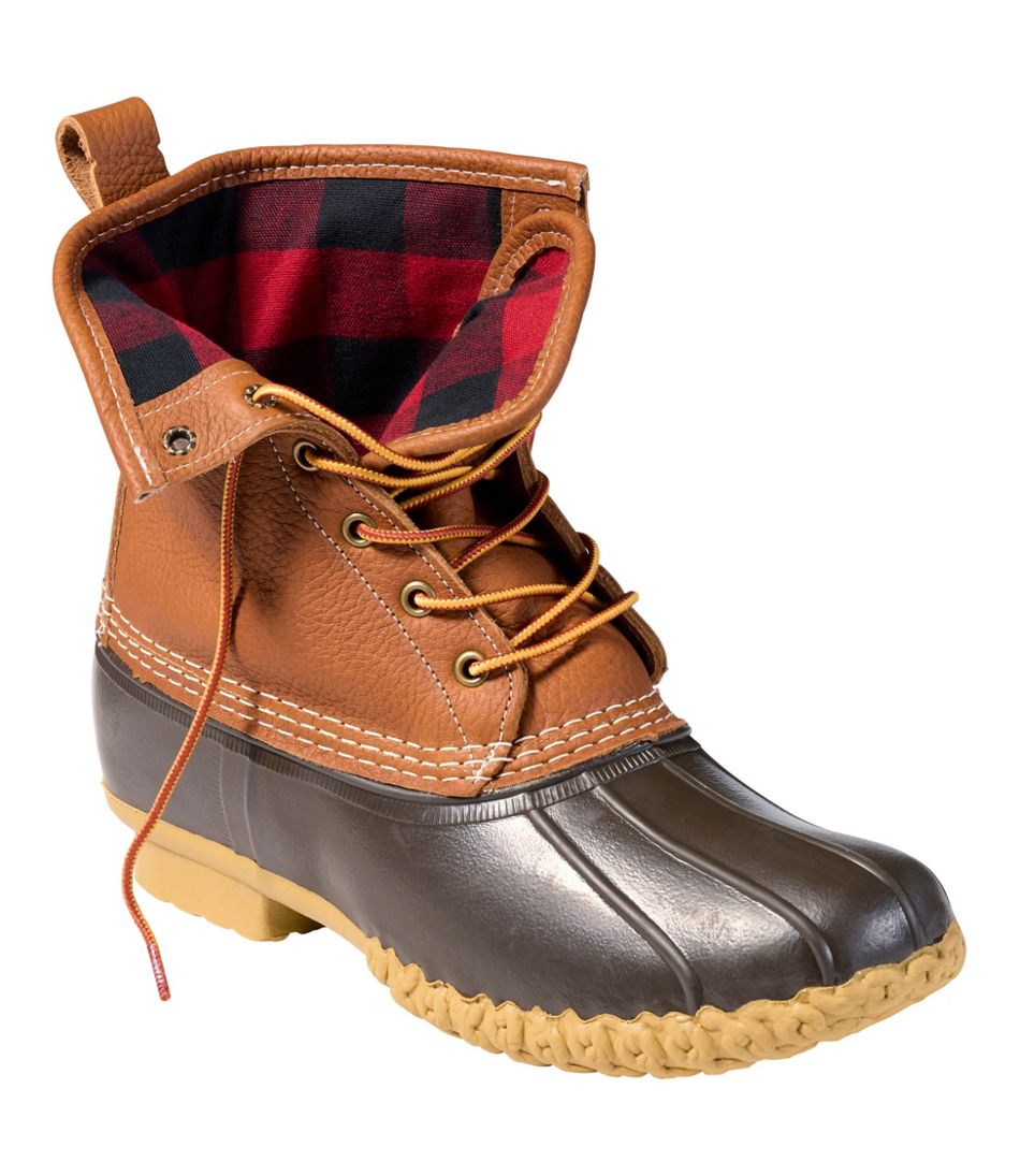 Men's Bean Boots 8", Flannel-Lined Insulated | L.L.Bean online
