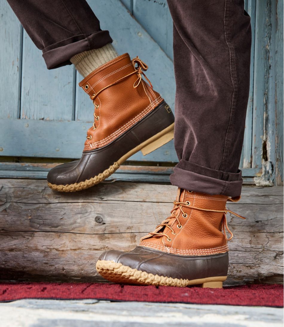 Men's Bean Boots 8", Flannel-Lined Insulated | L.L.Bean online