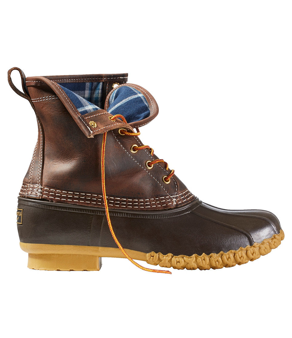 Men's Bean Boots 8", Flannel-Lined Insulated | L.L.Bean online