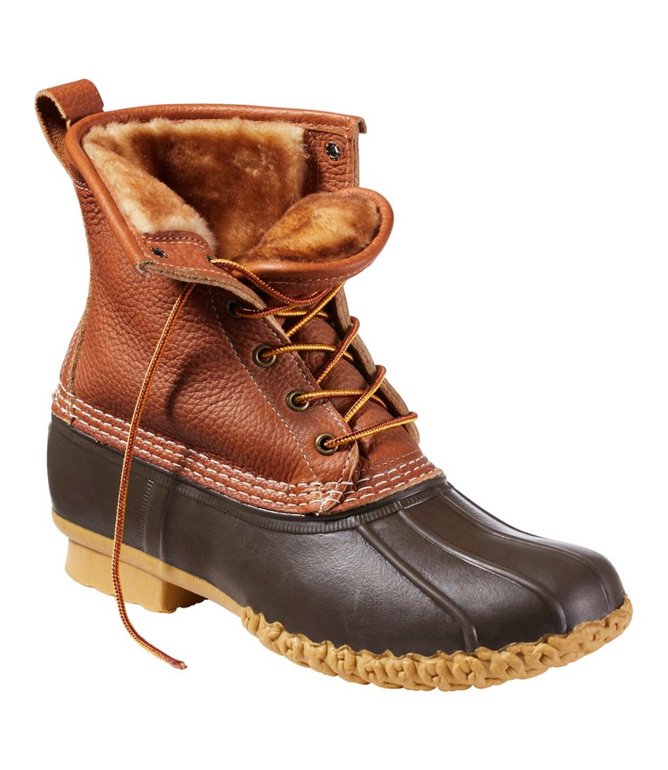 Men's Bean Boots, 8" Shearling-Lined Insulated | L.L.Bean for sale