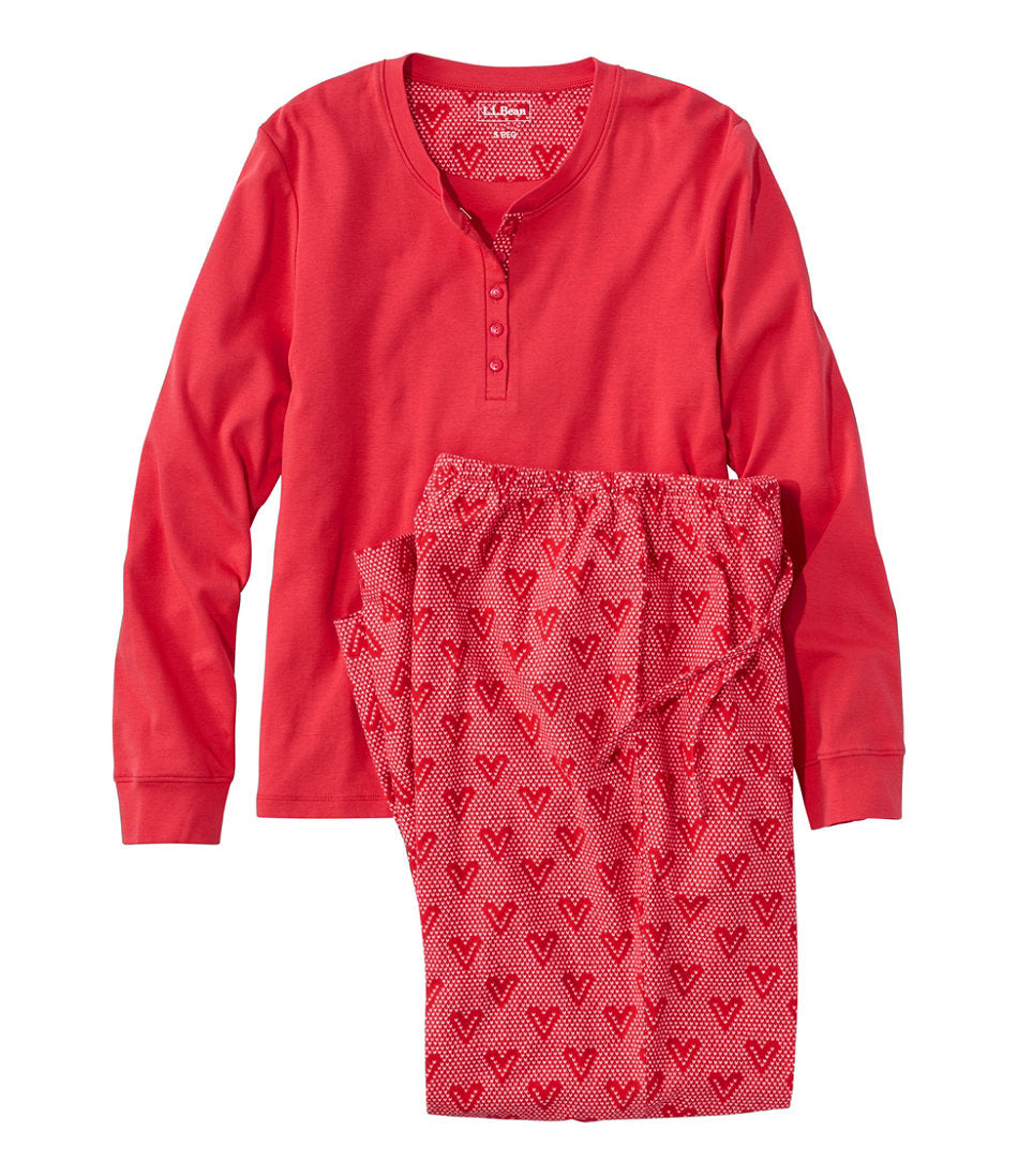 Women's Cozy PJ Set, Print | L.L.Bean on sale