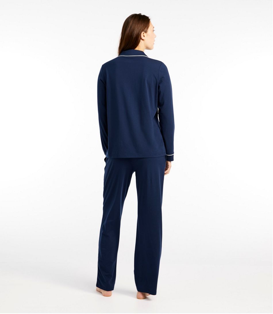 Women's Super-Soft Shrink-Free Pajama Set, Button-Front | L.L.Bean outlet
