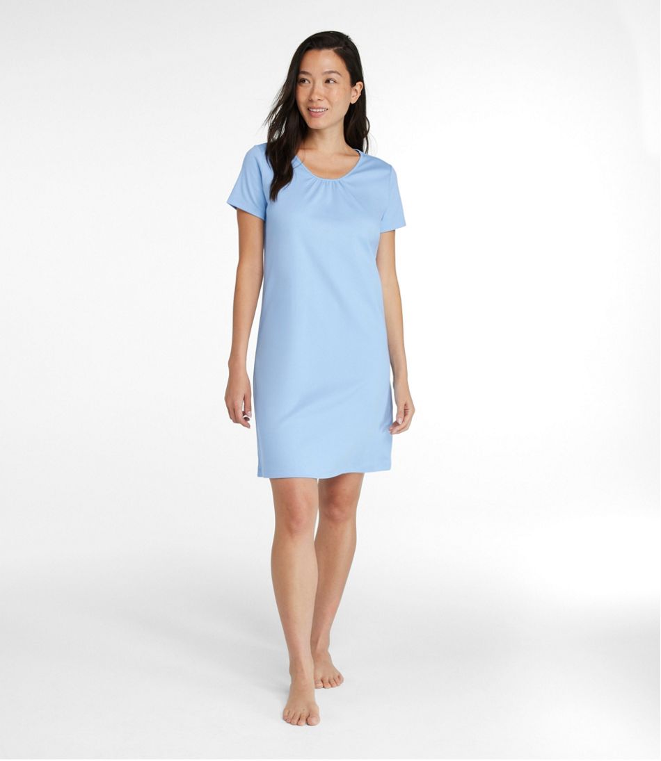 Women's Supima® Nightgown, Short-Sleeve | L.L.Bean outlet