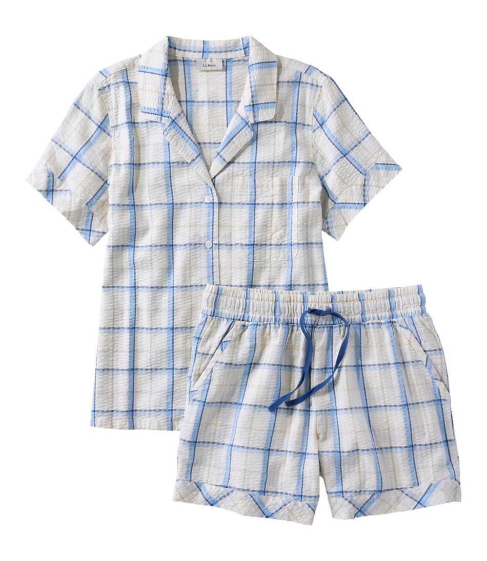 Women's Bean's Seacoast Seersucker Short Set | L.L.Bean sale
