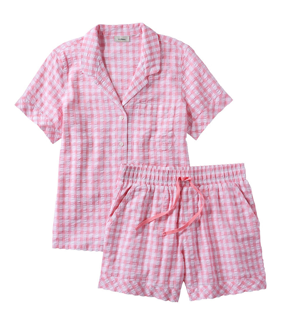 Women's Bean's Seacoast Seersucker Short Set | L.L.Bean sale