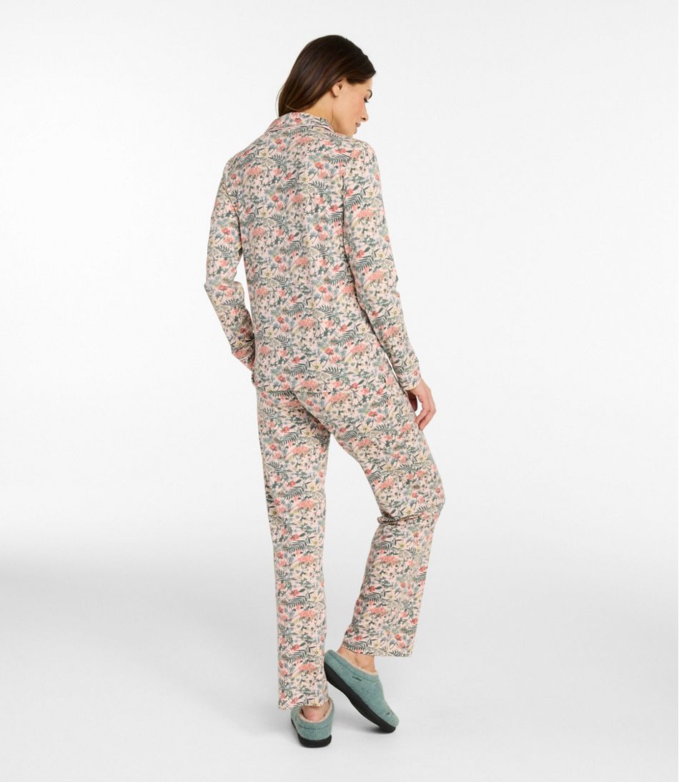 Women's Super-Soft Shrink-Free Pajama Set, Button-Front | L.L.Bean on sale