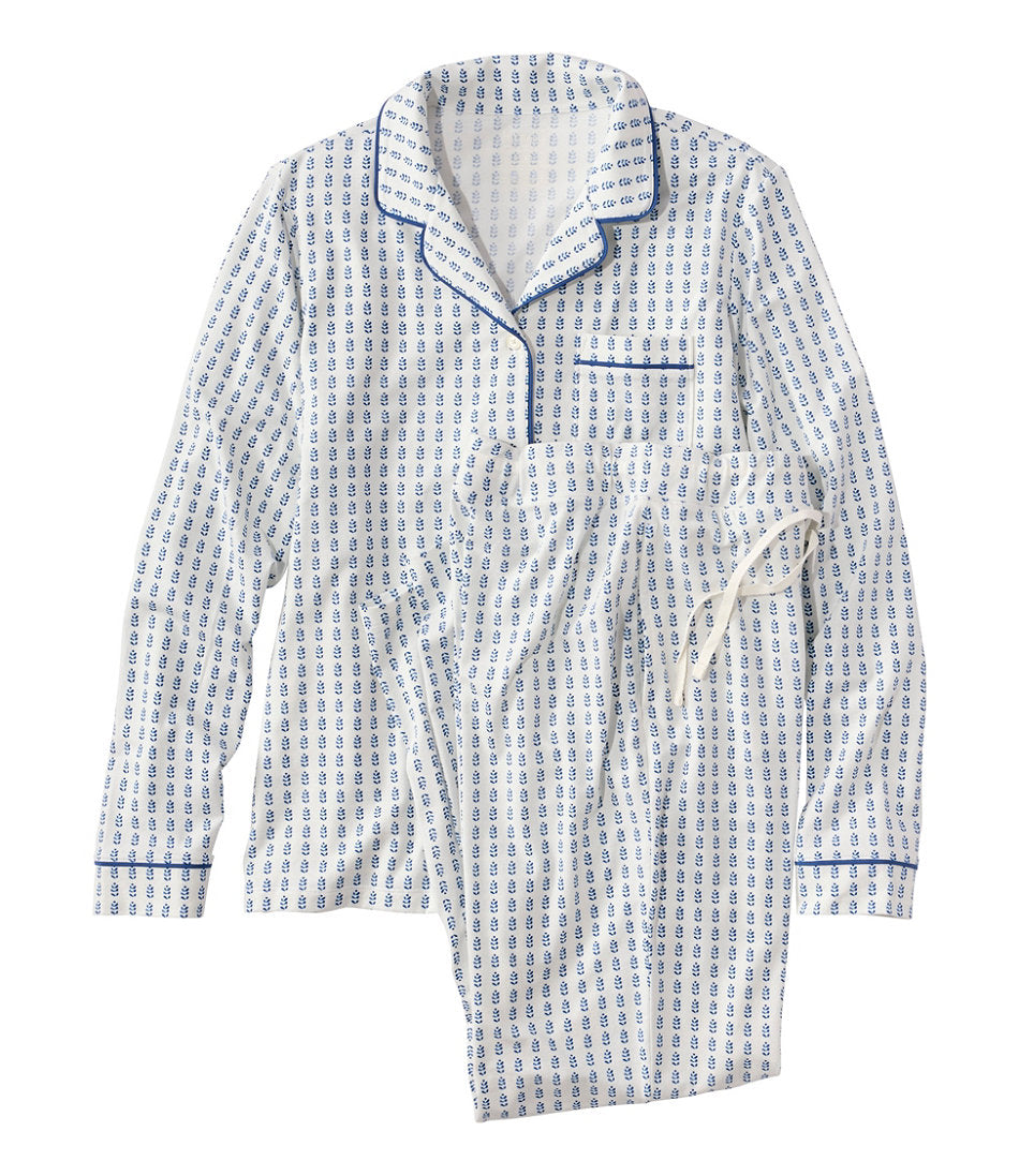 Women's Super-Soft Shrink-Free Pajama Set, Button-Front | L.L.Bean on sale