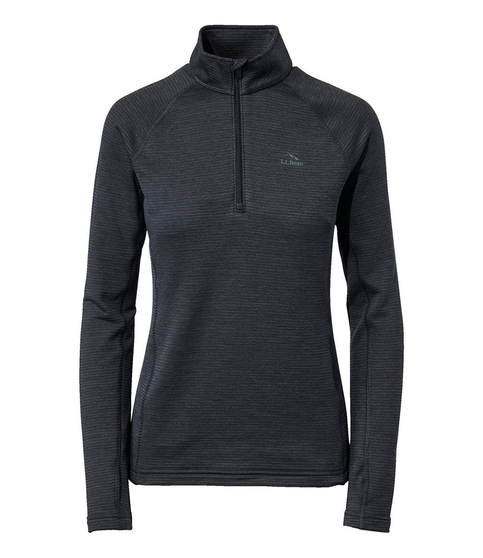 Women's L.L.Bean Midweight Base Layer Crew Top, 1/4 Zip | L.L.Bean online