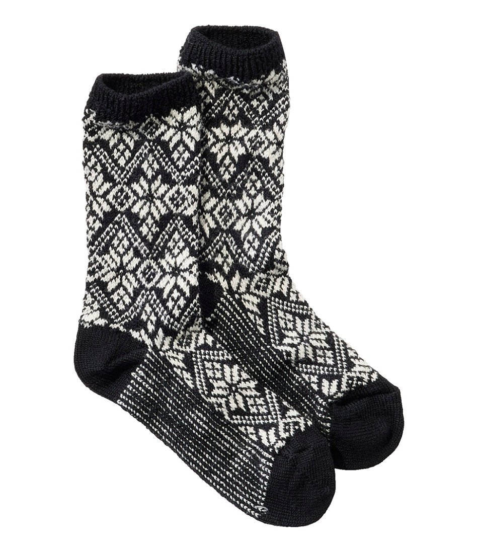 Adults' Smartwool Everyday Traditional Snowflake Crew Socks | L.L.Bean outlet