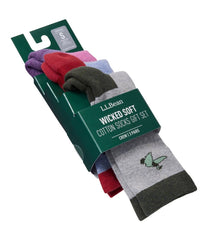 Adults' Wicked Soft Cotton Socks Animal Gift Set, 3-Pack | L.L.Bean outlet