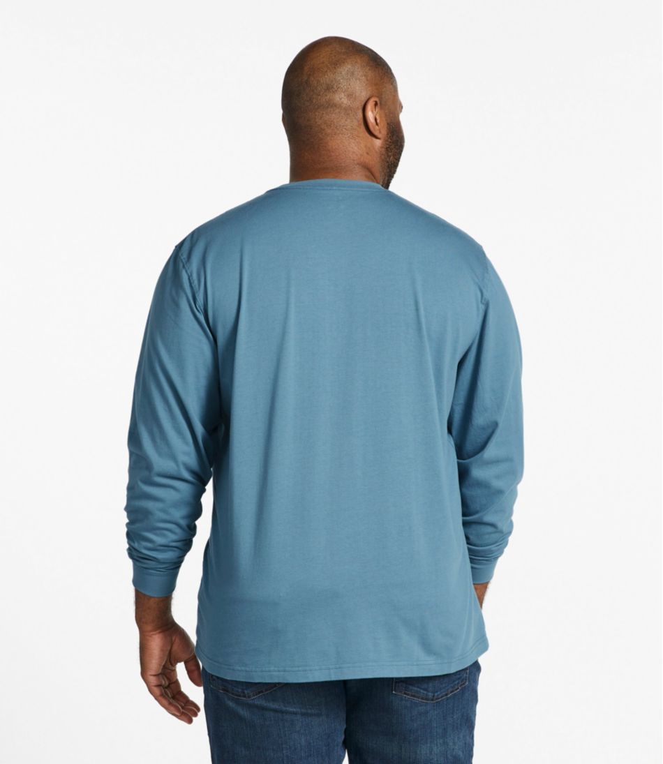 Men's Carefree Unshrinkable Tee, Traditional Fit, Long-Sleeve | L.L.Bean outlet