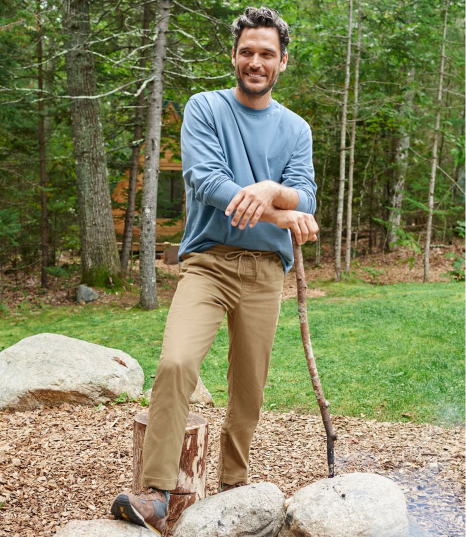 Men's Carefree Unshrinkable Tee, Traditional Fit, Long-Sleeve | L.L.Bean outlet