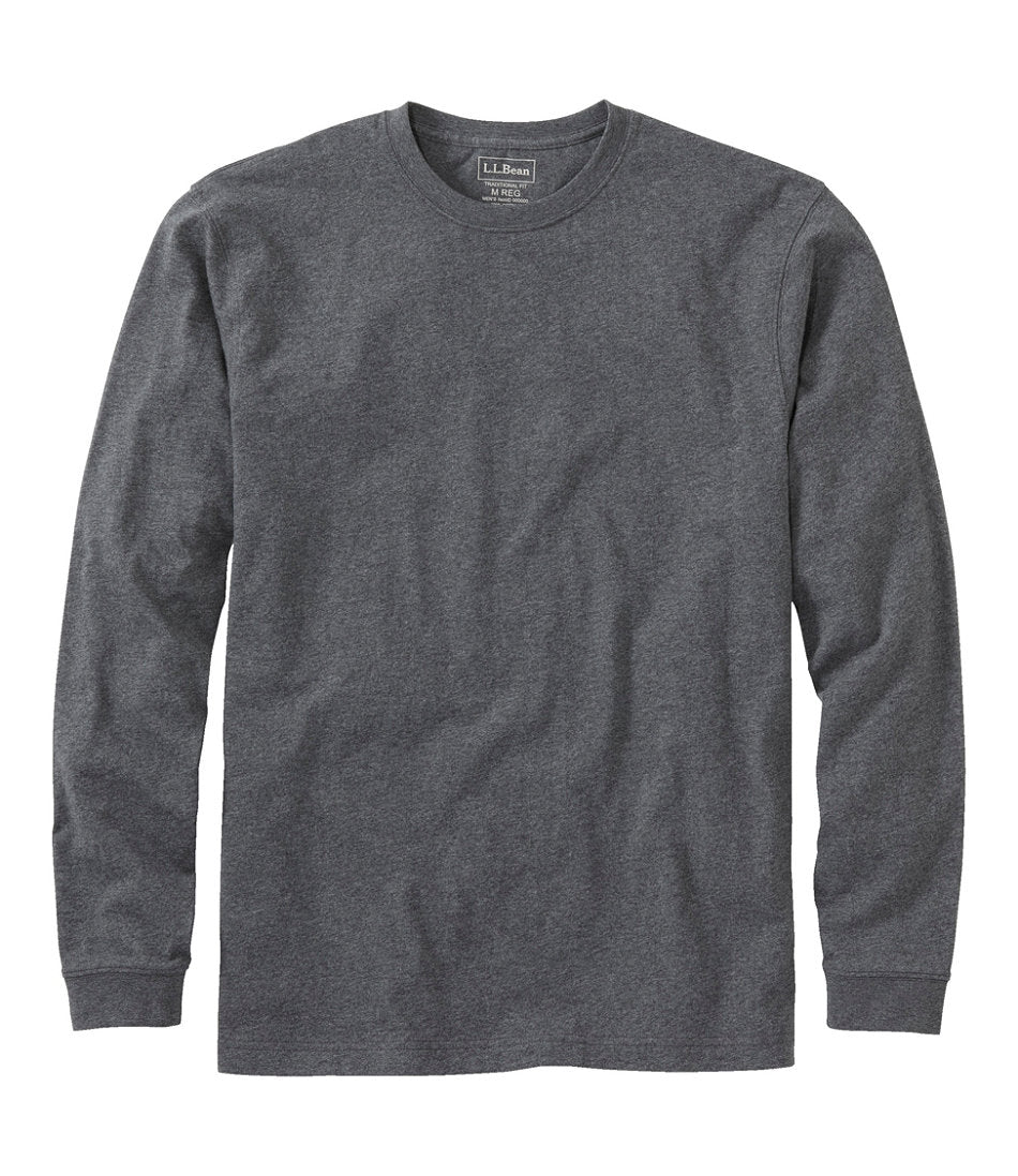 Men's Carefree Unshrinkable Tee, Traditional Fit, Long-Sleeve | L.L.Bean outlet