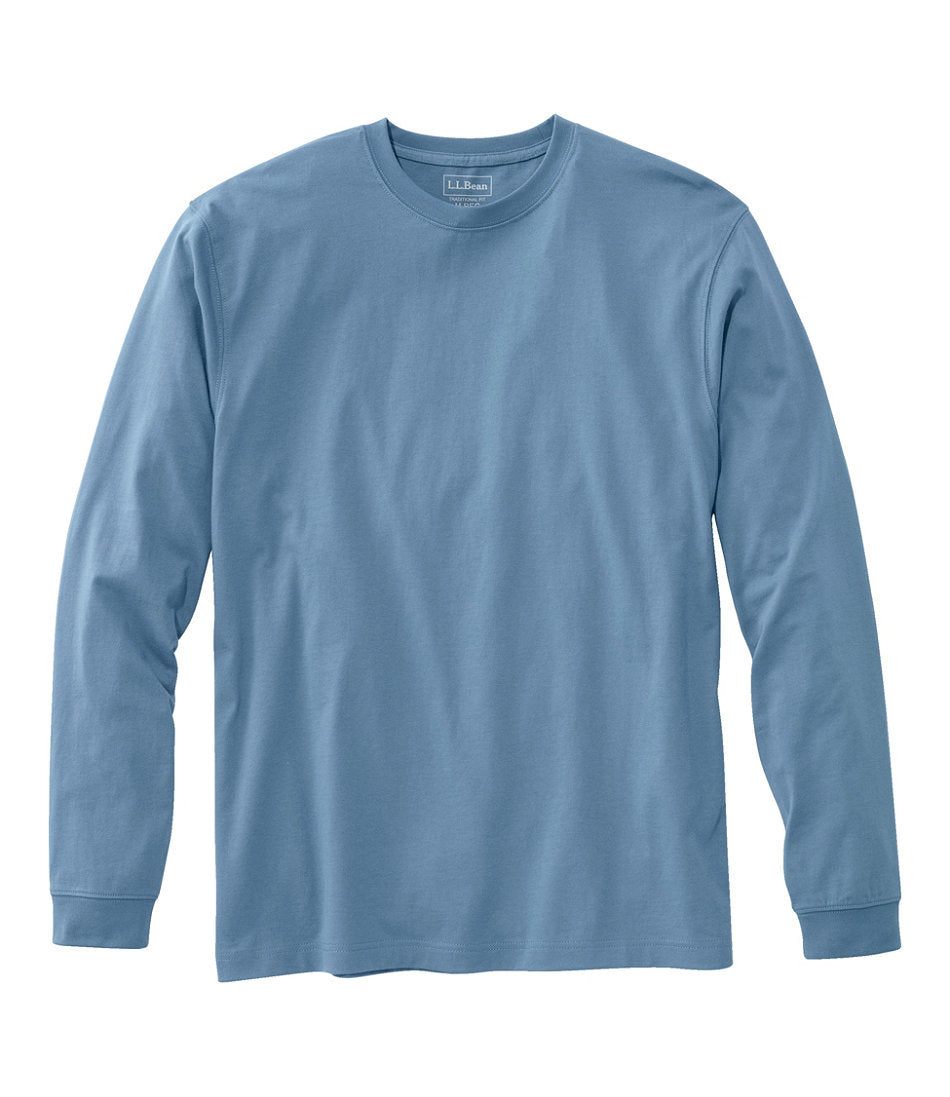 Men's Carefree Unshrinkable Tee, Traditional Fit, Long-Sleeve | L.L.Bean outlet