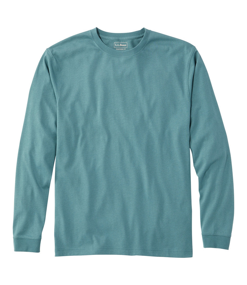 Men's Carefree Unshrinkable Tee, Traditional Fit, Long-Sleeve | L.L.Bean outlet