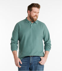Men's Premium Double L® Polo, Long-Sleeve Without Pocket | L.L.Bean online