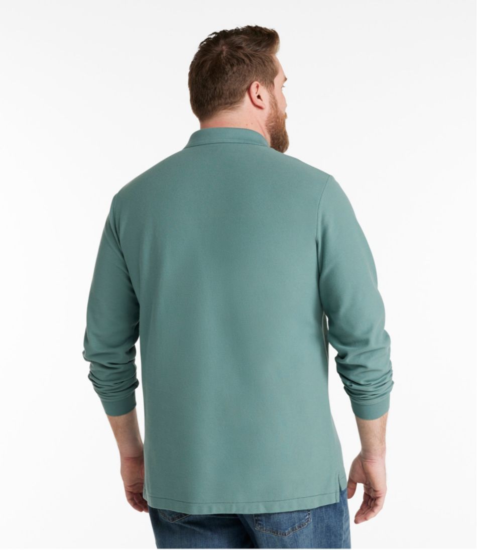 Men's Premium Double L® Polo, Long-Sleeve Without Pocket | L.L.Bean online