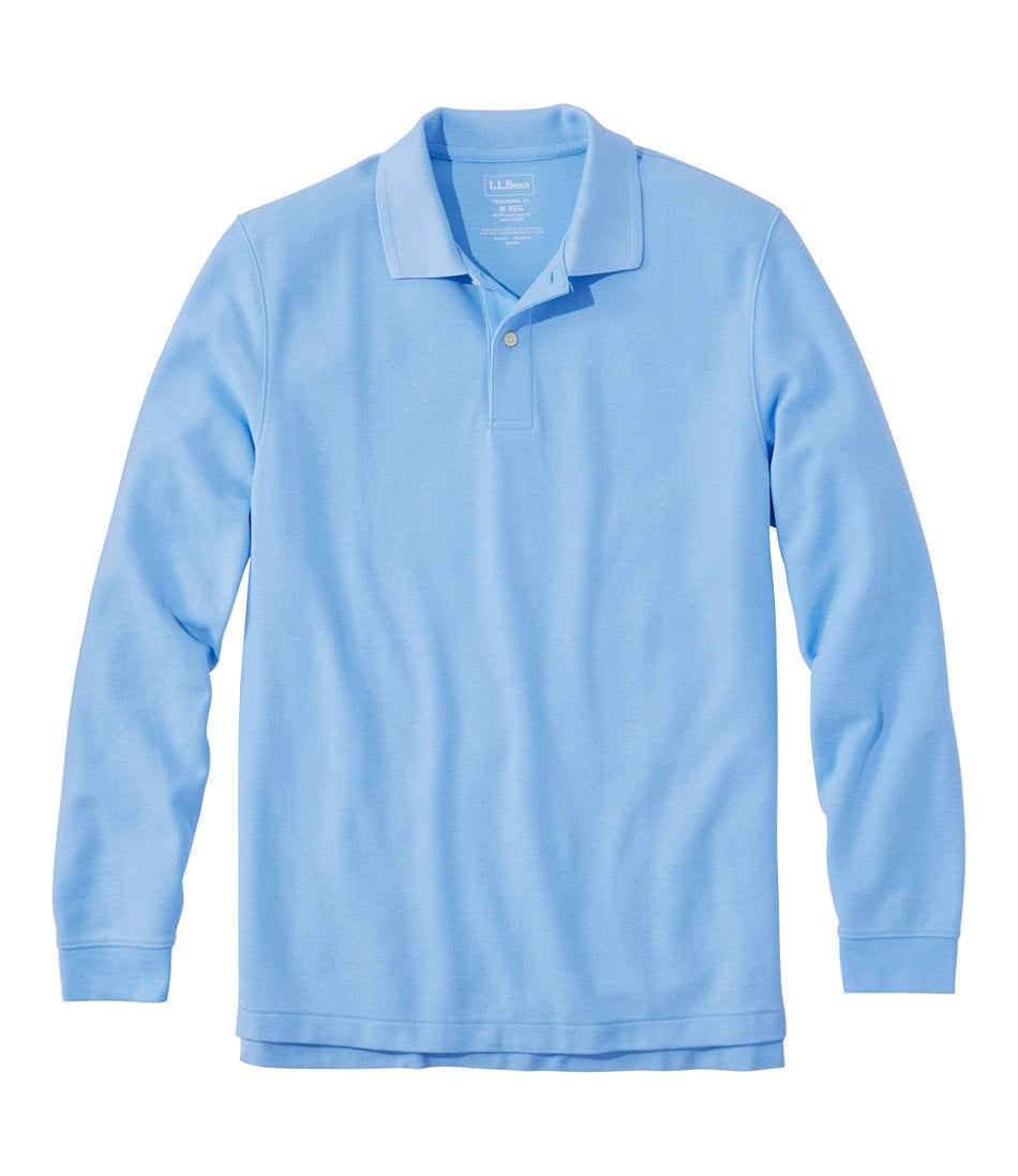 Men's Premium Double L® Polo, Long-Sleeve Without Pocket | L.L.Bean online