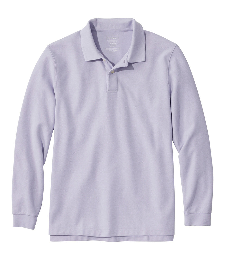 Men's Premium Double L® Polo, Long-Sleeve Without Pocket | L.L.Bean online