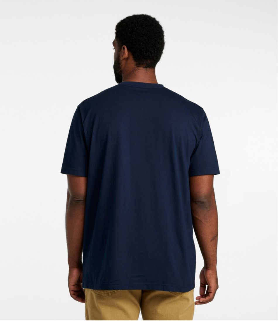 Men's Carefree Unshrinkable Tee with Pocket, Traditional Fit | L.L.Bean for sale