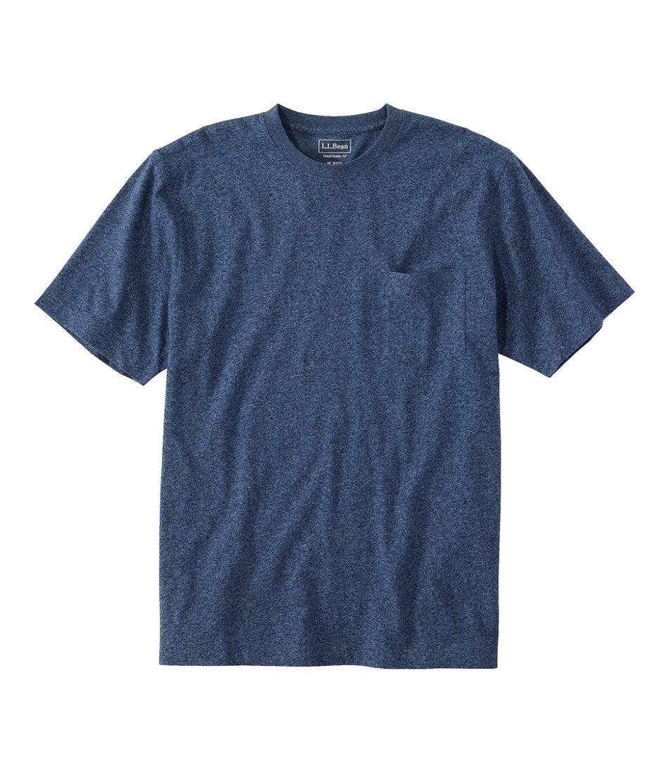Men's Carefree Unshrinkable Tee with Pocket, Traditional Fit | L.L.Bean for sale