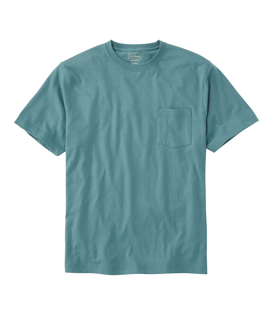 Men's Carefree Unshrinkable Tee with Pocket, Traditional Fit | L.L.Bean for sale