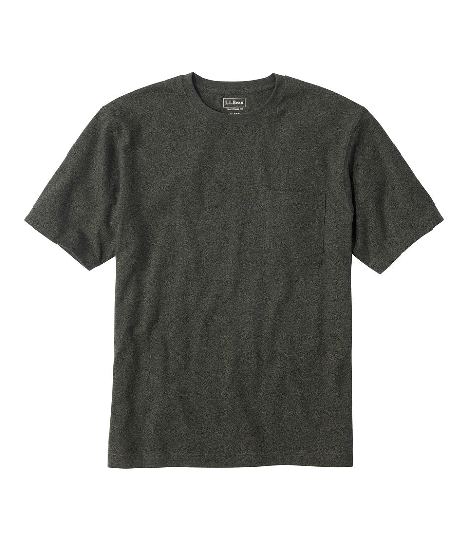 Men's Carefree Unshrinkable Tee with Pocket, Traditional Fit | L.L.Bean for sale