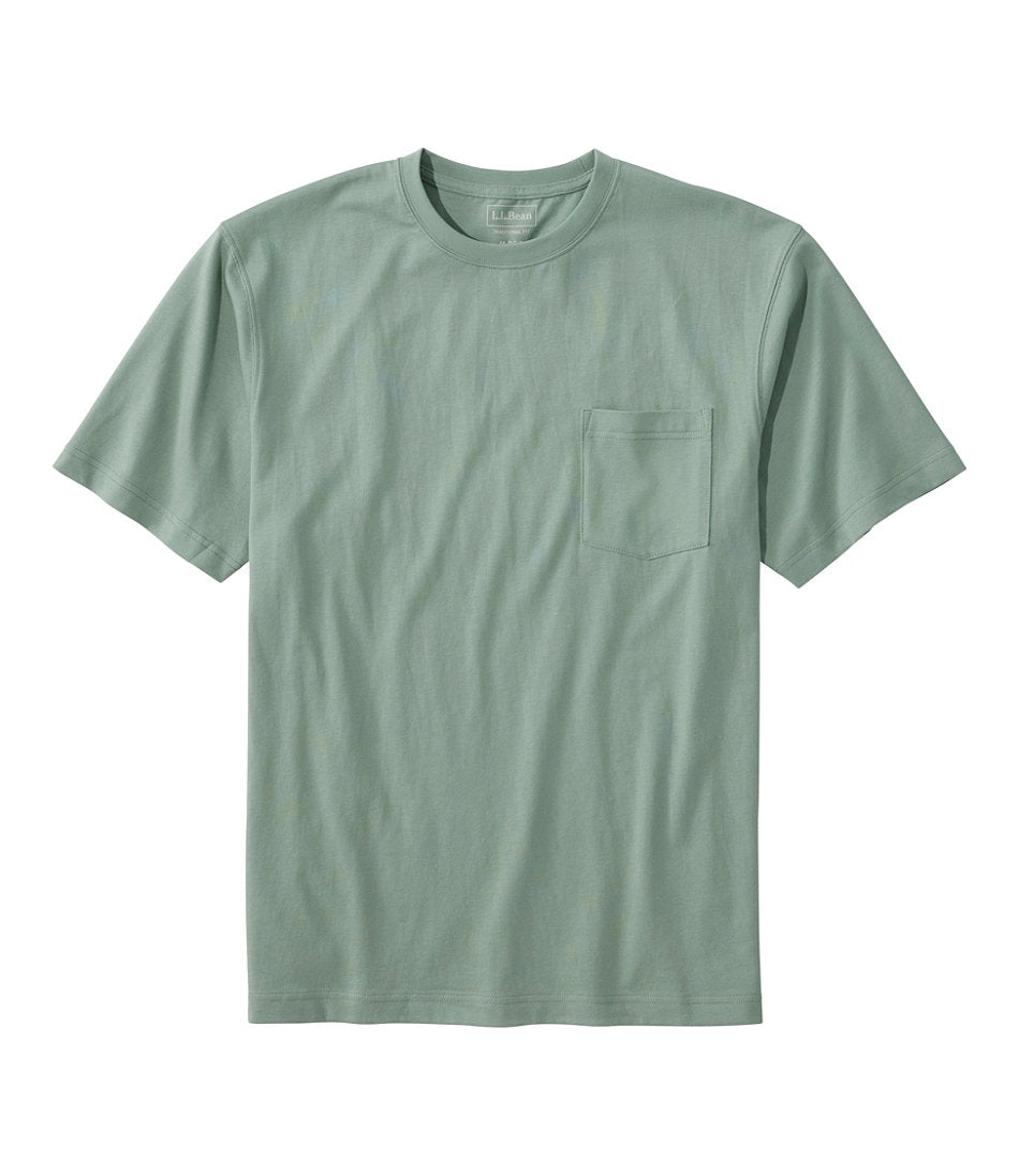 Men's Carefree Unshrinkable Tee with Pocket, Traditional Fit | L.L.Bean for sale